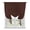 Brown, variant on Grey Tie Up Curtains for Small Windows,Adjustable Rod Pocket Valance 45 Inch Short, Vintage Leather Patterned Texture Solid Modern Window Treatment Balloon Roman Blind Shade, 34" x 45"