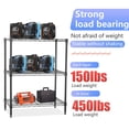 thumbnail image 6 of XF XINFENG 3-Tier Heavy Duty Adjustable Wire Shelving Unit – 450lbs Capacity Metal Storage Rack for Closet, Kitchen, Office, Home – 23"L×13.2"W×30.2"H, Black, 6 of 8