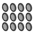 thumbnail image 1 of Cubierta de ventilación circular de 12 piezas, ventilación de sofit de 50 mm/2", cubierta de ventilación de sofit de acero inoxidable negra, 1 of 7