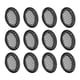 thumbnail image 1 of Cubierta de ventilación circular de 12 piezas, ventilación de sofit de 50 mm/2", cubierta de ventilación de sofit de acero inoxidable negra, 1 of 7