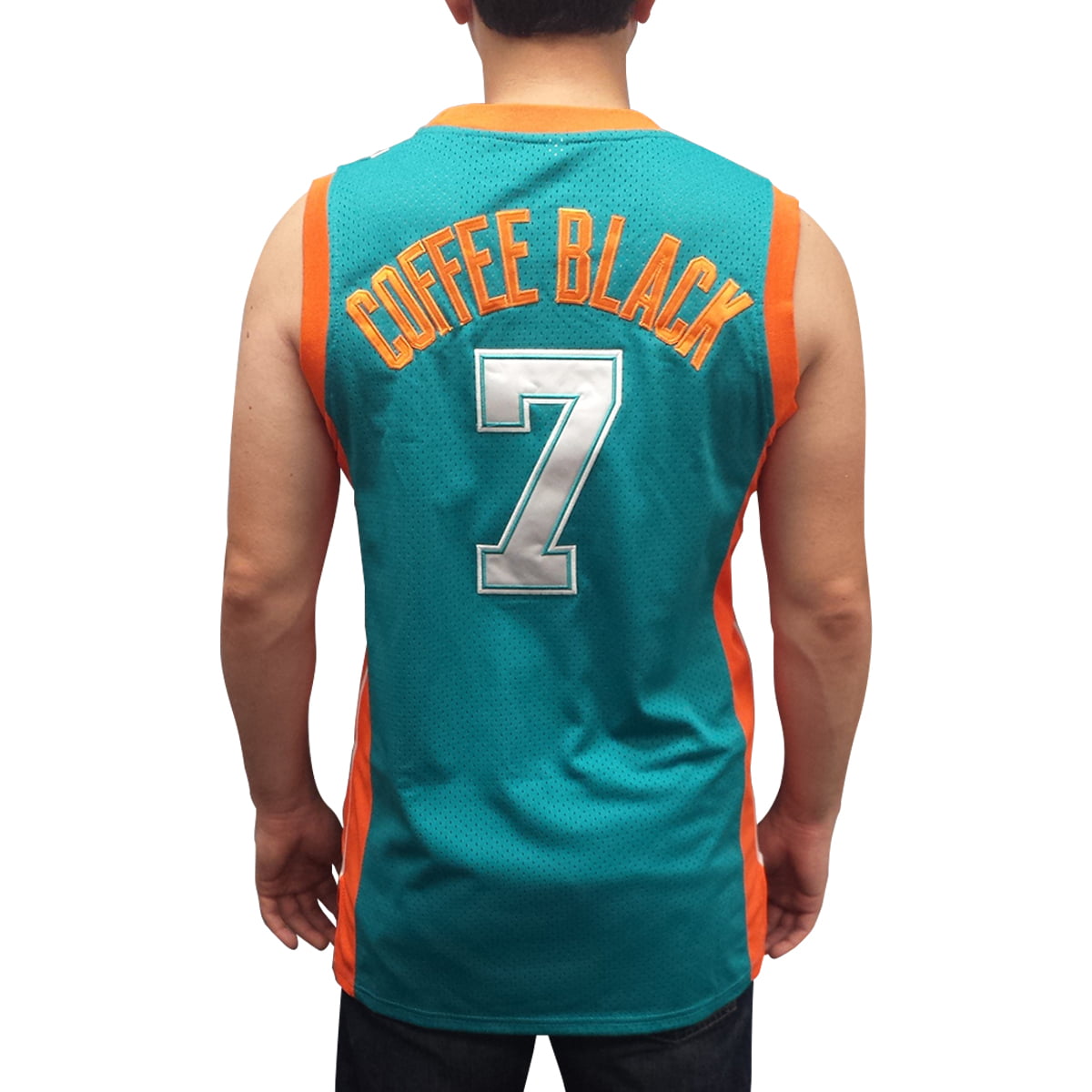 Coffee Black #7 Flint Tropics White Basketball Jersey Semi Pro Costume Clarence 