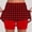 *Red, variant on ClodeEU Women's Plaid Print High Waisted Yoga Shorts with Pockets ,Slim Fit 2 in 1 Athletic Skirt Shorts for Running Red,Womens Plus S