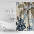 thumbnail image 2 of Watercolor Tree Shower Curtain, 36" x 72", Palm Trees Vintage Waterproof Bathroom Curtain Washable Shower Curtain Set with 12 Hooks, 2 of 6