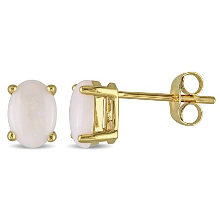 Everly Women's Opal 10k Yellow Gold Earrings