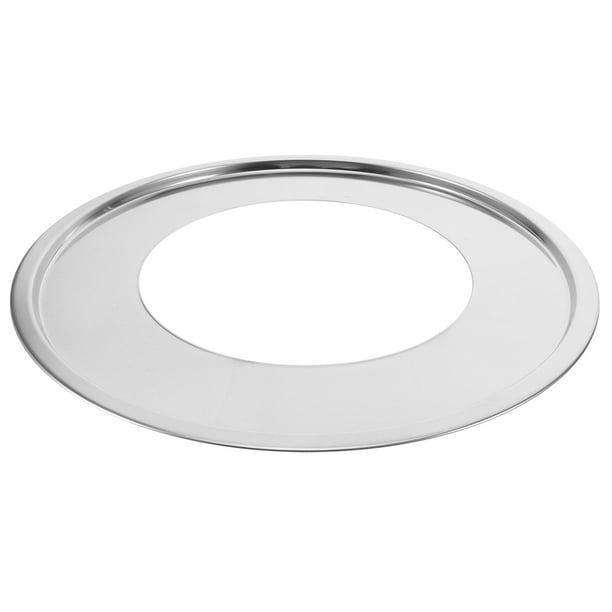 Convertidor de olla a vaporera: Anillo de vapor redondo de acero inoxidable de 15 cm de diámetro interior - Bandeja de cestas de vapor de bambú - Rejilla adaptadora para cocina