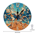 thumbnail image 4 of Basketball Court Wall Clock Artistic Sports Game Decor, Artistic Home Decor, Perfect for Home Accents10-Inch (AA Battery Not Included), 4 of 14
