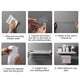thumbnail image 5 of Injueey Estante de ducha para baño, almacenamiento organizador montado en la pared, soporte de drenaje de baño a prueba de herrumbre de plástico, Almacenamiento y organización del hogar Negro Injueey HA009174-01B, 5 of 6