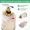 thumbnail image 4 of Single Function Pressure Balance Cartridge Replacement for RP70538/ RP73625, Shower Cartridge Compatible with Peerless and Delta Single Handle Tub and Shower Faucet (Check Valve Included), 4 of 5