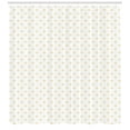 thumbnail image 3 of Ambesonne Retro Shower Curtain, Star Like Classy, 69"Wx70"L, Apricot Yellow and White, 3 of 3
