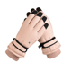 thumbnail image 1 of Guantes de esquí para hombre y mujer, de algodón y forro polar grueso, antideslizantes, con pantalla táctil, para exteriores, montañismo, ciclismo, a prueba de viento, impermeables, 1 of 4