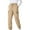 Khaki, variant on Kids Teen Boys Girls Cargo Pants Tactical Pant Hiking Jogger Classic Pants with Multi Pockets Elastic Waist Drawstring Lightweight Waterproof Outdoor Green 7-8 Years