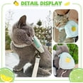 thumbnail image 3 of Dog Harness Backpack Cute Small Dog Vest Harness and Leash Set Plaid Soft Mesh Padded No Pull Puppy Harness Adjustable Cat Harness with Travel Food Carrier Bags for Teacup Extra Small Dog Cat, 3 of 6