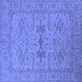 thumbnail image 1 of Ahgly Company Indoor Square Oriental Blue Industrial Area Rugs, 8' Square, 1 of 4