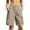 Beige, variant on Bermuda Shorts for Women Loose Fit Soft Cargo Shorts with Pockets Mid Waisted Hiking Shorts for Outdoor Fishing