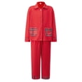 thumbnail image 2 of AIGUR Red Family Christmas Pajamas Matching Sets, Classic Plaid Design Christmas Family Matching Outfits, 2 of 10
