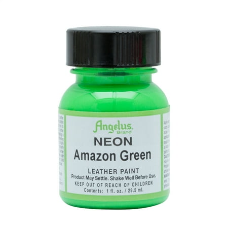 UPC: 0086366711255 | Angelus® Neon Leather Paint 1 oz. Amazon Green