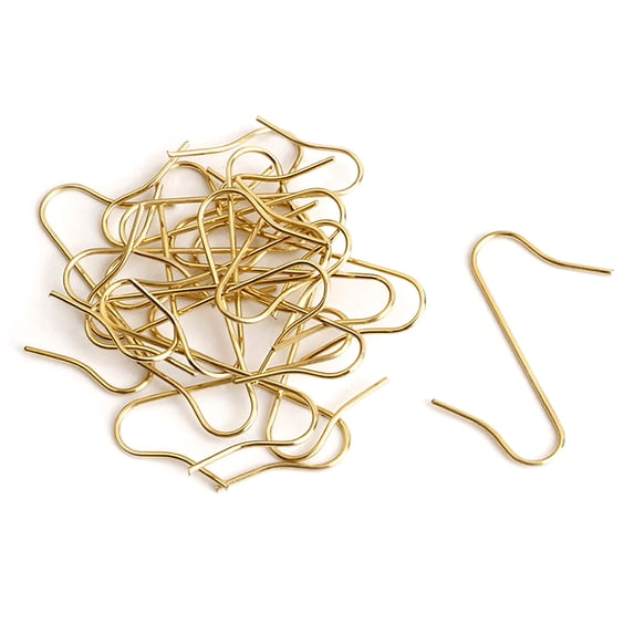 CreativeArrowy 100pcs Metal Hook Christmas Ornaments Festive Supplies Not Easily Deformed Reusable 4*3.4cm Hooks