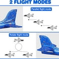 thumbnail image 3 of CHUANK Airplane Toys, Upgrade 18.9" Large Throwing Foam Plane with Flash LED Light, Flying Toy for Kids, Birthday Christmas Gifts for 3-7 Year Old Boy, Blue, 3 of 8