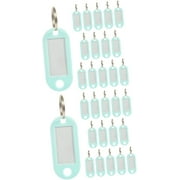 60 Pcs Key Tag Car Key Accessories Car Accessories for Car Tags Luggage Handle Wrap Backpack Tags Key Identifiers Car Key Tags Portable Key Labels Convenient Key Tags Green Iron