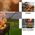 thumbnail image 4 of LOLIPPYY 36 Inch Black Steel Fireplace Poker - Portable Fire Pit Tool for Outdoor Use, and Easy to Handle, 4 of 7