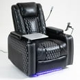 thumbnail image 2 of PAPROOS Power Zero Gravity Recliner, New Upgraded Recliner Chair with Laptop Table, Phone Holder, LED Reading Light, Storage Armrest and Cup Holder, Infinite Position Recliner for Living Room, Black, 2 of 11