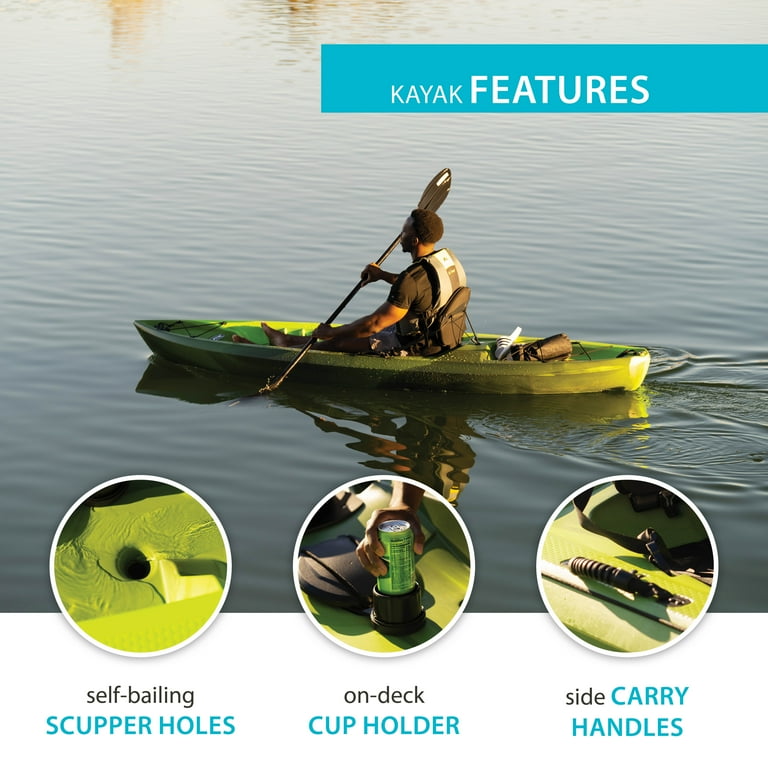 Lifetime Kenai 10.25 ft Sit-On-Top Kayak with Paddle, Python
