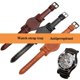 thumbnail image 4 of Correa de reloj de cuero genuino para hombre, de 18, 20 y 22 mm, color negro y marrón, para Fo-ssil JR1401 Ro-lex O-mega, con bandeja, pulsera de reloj, 4 of 5