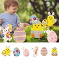 thumbnail image 3 of JHEHF Easter Bunnies Yard Decorations Outdoor Pack Of 6 Cute Rabbit Garden Signs with Stakes Holiday Welcome Signs for Patio Yard Garden Party Decor, 3 of 7