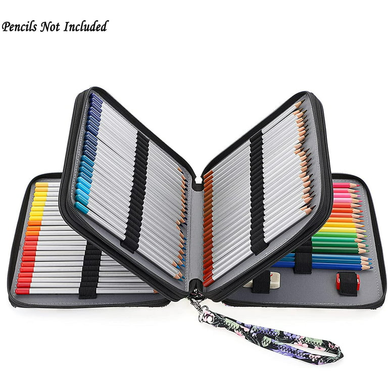 Colored Pencil Case 127 Slots Pen Pencil Bag Organizer with Handy