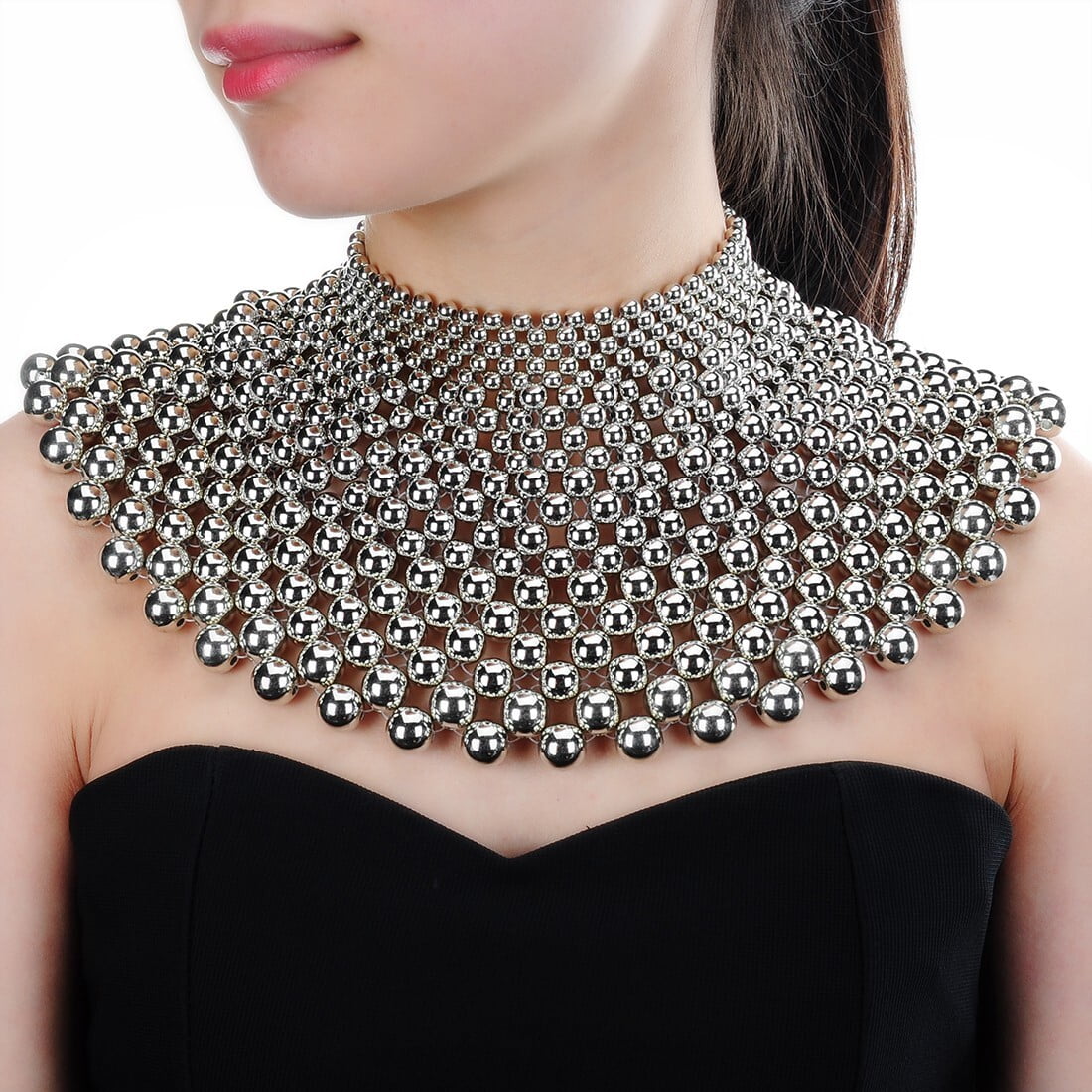 Statement necklace - Silver-coloured - Ladies | H&M IN
