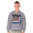 thumbnail image 5 of Classic America NASA 1976 Worm Logo Sweatshirt for Men or Women Brisco Brands L, 5 of 6