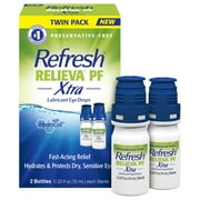 REFRESH® RELIEVA® PF XTRA Preservative-Free Artificial Tears Lubricant Eye Drops, 2x0.33 fl oz (2x10mL), 2 Count