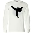 thumbnail image 3 of Inktastic Karate Martial Arts Silhouette Sports Long Sleeve T-Shirt, 3 of 5