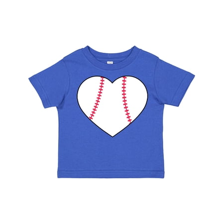 Inktastic Heart Shaped Baseball Boys or Girls Toddler T-Shirt