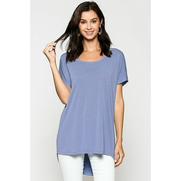 Scoop Neckline Cupro Solid Top