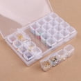 thumbnail image 5 of Ranuras 2 Piezas 28 Rejillas Cajas de Pintura de Diamantes Organizador de plástico, Organizador de Cuentas, Cajas de Herramientas y Accesorios de Pintura de Diamantes Transparentes, 5 of 5