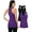 Black/Purple, variant on Attraco Women's Racerback Tank Tops Cotton Wide Strap Yoga Workout Undershirt Pack of 2