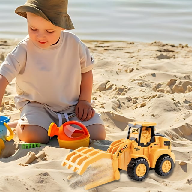 Push Back Car Small Excavator Toy Car Children's Engineering Car