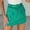 Green, variant on Hvot&aat Womens High Waisted Buckle Short Skirt Pants Solid Color Zipper Mini Cargo Fashionable Casual Flap Pockets Skirt Pants