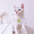 thumbnail image 5 of Reheyre Flower Pattern Pet Bandana Costume - Breathable Lace Bib for Dogs and Cats - Holiday Dress-up, 5 of 8