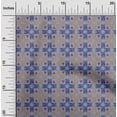 thumbnail image 1 of oneOone Cotton Flex Fabric Check & Triangle Ikat Print Sewing Fabric BTY 40 Inch Wide, 1 of 4