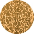 thumbnail image 1 of Ahgly Company Indoor Round Abstract Orange Contemporary Area Rugs, 6' Round, 1 of 1