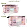 thumbnail image 2 of Foldable Clothes Storage Bags Clothes Organizer Bin with Clear Windows for Clothes Bedding Cute Cat Face Pattern, 2 of 6