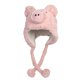 thumbnail image 5 of Divertido gorro de peluche con diseño de cerdito, bonito, lindo, gorro de invierno para niñas, adultos, adolescentes, mujeres., 5 of 9