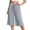 j8-GY1, variant on Womens Pants Casual Solid Color Cropped Wide-Leg Elastic Band Culottes Ladies Mid Waist Loose Soft Daily Breathable Comfortable Beach Pants,L