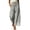 Black, variant on Women Striped Wide Leg Pants with Lace Hem Drawstring Elastic Waist Casual Lounge Pants with Pockets Aesthetic Trousers for Summer