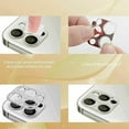 thumbnail image 2 of Dteck 2-Pack Camera Lens Protector for iPhone 14 Pro Max,Diamond Bling Glitter 3D Rhinestone Camera Cover Anti Scratch Shockproof Metal Protective,Silver, 2 of 5