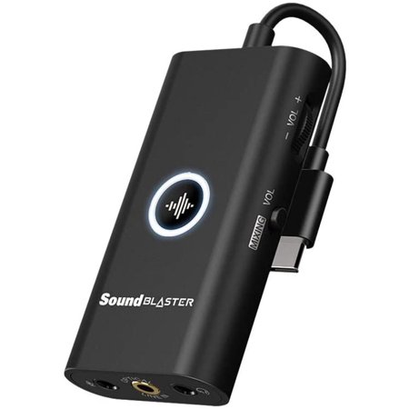 Creative Sound Blaster G3 USB-C External Gaming USB DAC and Amp for PS4, Nintendo Switch, Ft. GameVoice Mix (Audio Balance for Game/Chat), Mic/Vol Control and Mobile.., By Visit the Creative Store