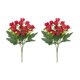 thumbnail image 1 of 2pcs Flores de cerezo artificiales decoración del hogar, decoraciones de atmósfera de boda, flores falsas, rosa empolvado, 1 of 5