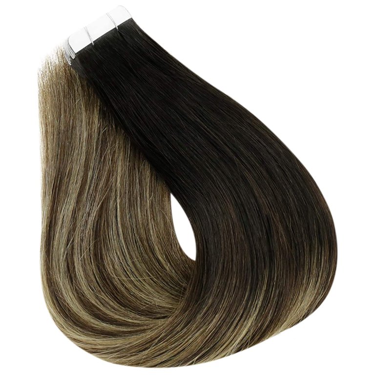 Full Shine Tape in Real Hair Extensions 20Pcs 18 inch Seamless